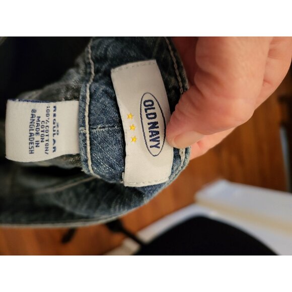 Medium Wash Wide Leg Low rise Jeans  20 y2k Retro American Fall Skater Minimal - Picture 4 of 9